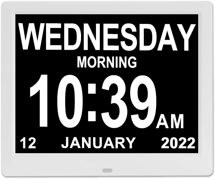 Digital Calendar Day Clocks, Large Display Day Date, Time,8
