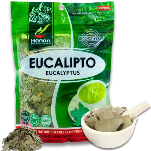 Hanan Dried Eucalyptus Leaves - Te de Eucalipto, Natural Eucalypt...