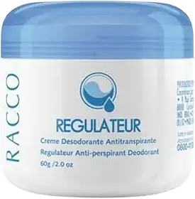 Creme Desodorante Antitranspirante Toque Seco Sem Cheiro Potinho Não mancha Roupa Unissex Racco 60G