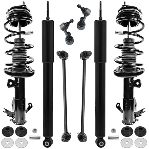 Detroit Axle - Front Struts & Coil Springs Rear Shock Absorbers Sway Bar Links Replacement for 2012 2013 2014 2015 Honda Civic Coupe - 8pc Set