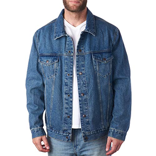 Alpine Swiss Derek Men’s Classic Denim Trucker Jacket4