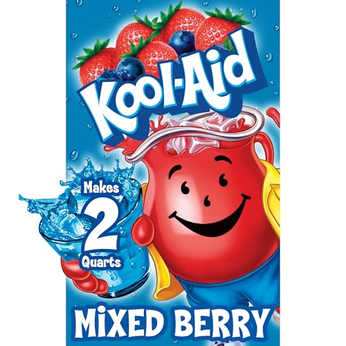 Image of Kool-Aid Powdered Soft Drink Mix, 192 ct, Mixed Berry, 0.22 oz Pkts