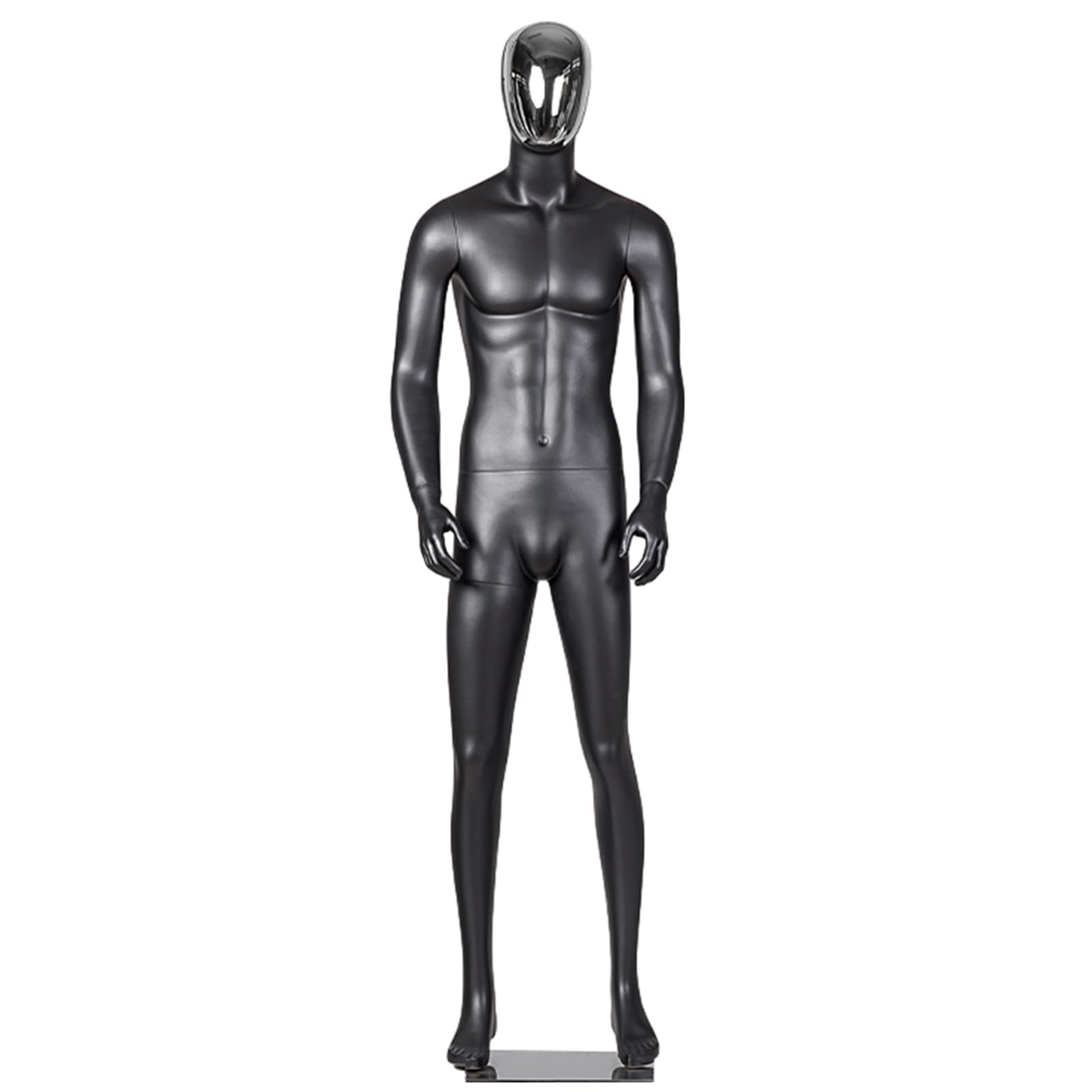 SDFhNest Mannequin Dress Form Cool Full Mannequin with Electroplated Face, Photo Studio/ Shopping Mall/ Clothing Store Manikin Body, Coat Suit Dress Form, Easy to Set up ( Style1)