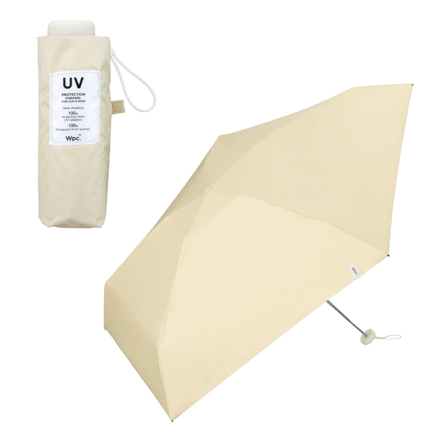 ランバンフワクール 1級遮光 晴雨兼用傘 パラソル 折りたたみ傘 ベージュ系 ランバンフワクール 1級遮光 晴雨兼用傘 パラソル 折りたたみ傘