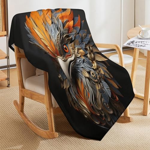 Manta de águila extra grande de 140x180 cm suave para sofá 5