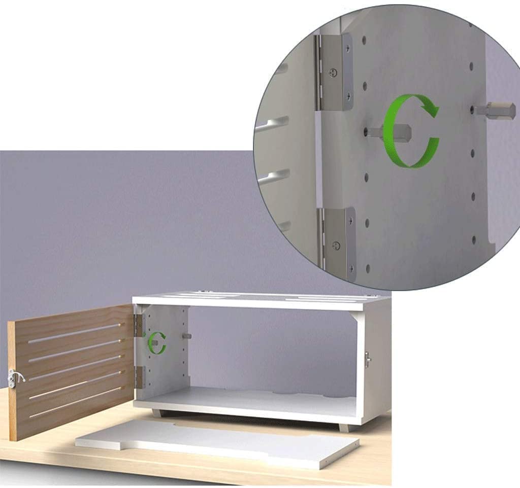 ❀❀❀Wifi-Router-Regal,Desktop-Deko-Box, Aufbewahrungsbox for kabellose Router – Regal aus massivem Material, Set-Top-Box-Rack, Power-Code-Finishing-Box, Steckdosenaufbewahrung, WiFi-Wandhalterung (Farb