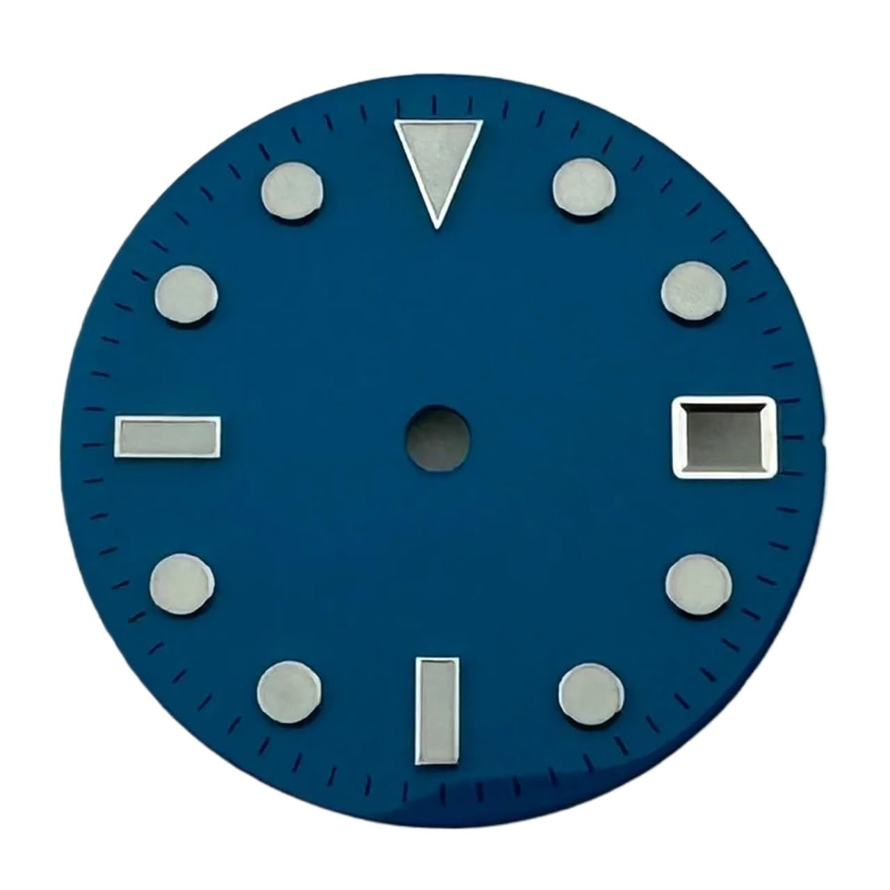 Cadran montre NH35 stérile de 28.5mm en bleu rouge et marron pour pièces de rechange