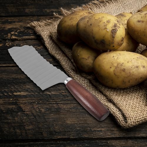 Herramienta de Corte Ondulado Acero Inoxidable con Mango de Madera miniatura 7