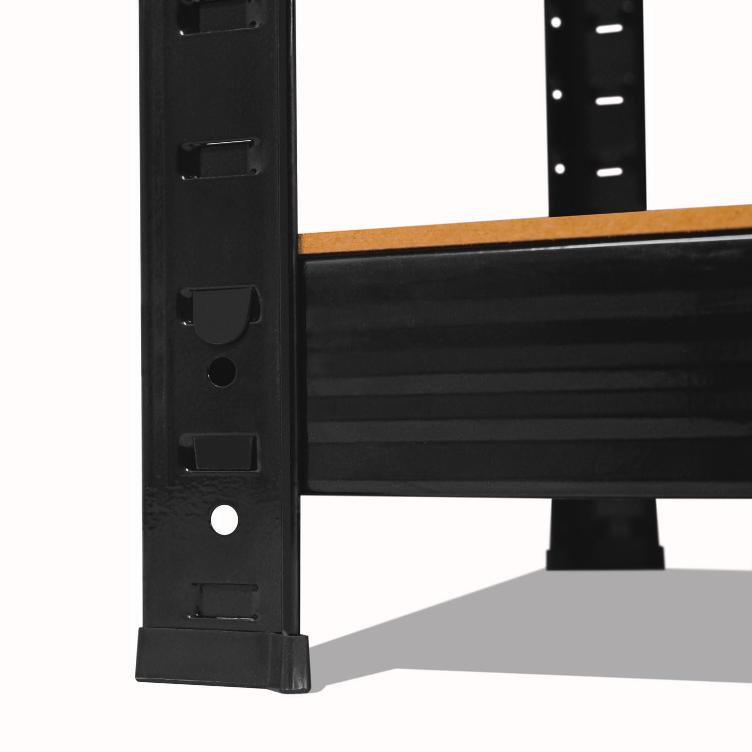 BOUDECH Brace 120 Étagère à charges lourdes en métal et MDF avec 5 étagères réglables 180 x 120 x 40 cm