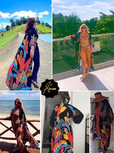 Long Kimonos Swimsuit Cover ups for Women Plus Size Maternity Swimwear Coverup Beach Wear Vacation Outfits4