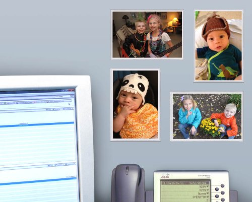 Storesmart® - Sticky Photo Frames - 4" X 6" - Clear Plastic - 10-Pack - Remove And Reuse - Spcpsr317S-10 - Great For Stainless Steel Refrigerators #TOP1