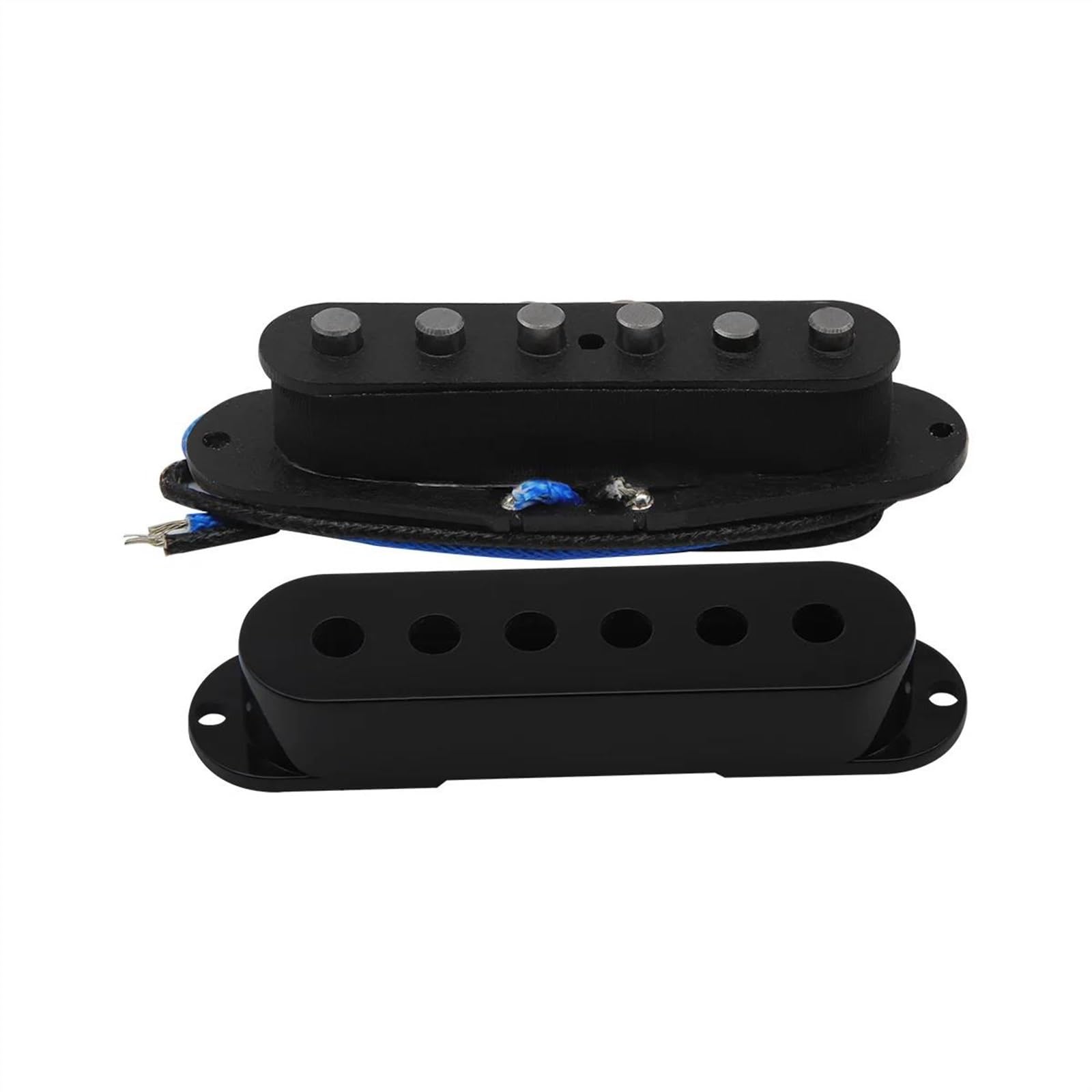 E-Gitarre Pickups Set Schwarz 3 Stück Alnico 5 E-Gitarre Humbucker Pickup Versetzte Single Coil Pickups 52 Mm Für ST SQ SSH HSS Gitarrenteile