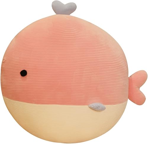 Almohada de peluche de 138 pulgadas suave y lindo pez rosa almohada de peluche Kawaii para abrazar el cuerpo esponjoso juguete de peluche de anime
