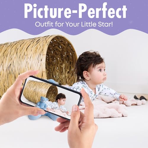 Baby Pajamas for Boys Girls, 2-Pack, Two Way Double Zipper Sleeve Footie Romper Clothes with Floral Design, 3-6 Month Sleeper & 100% Cotton PJs for Newborn 5