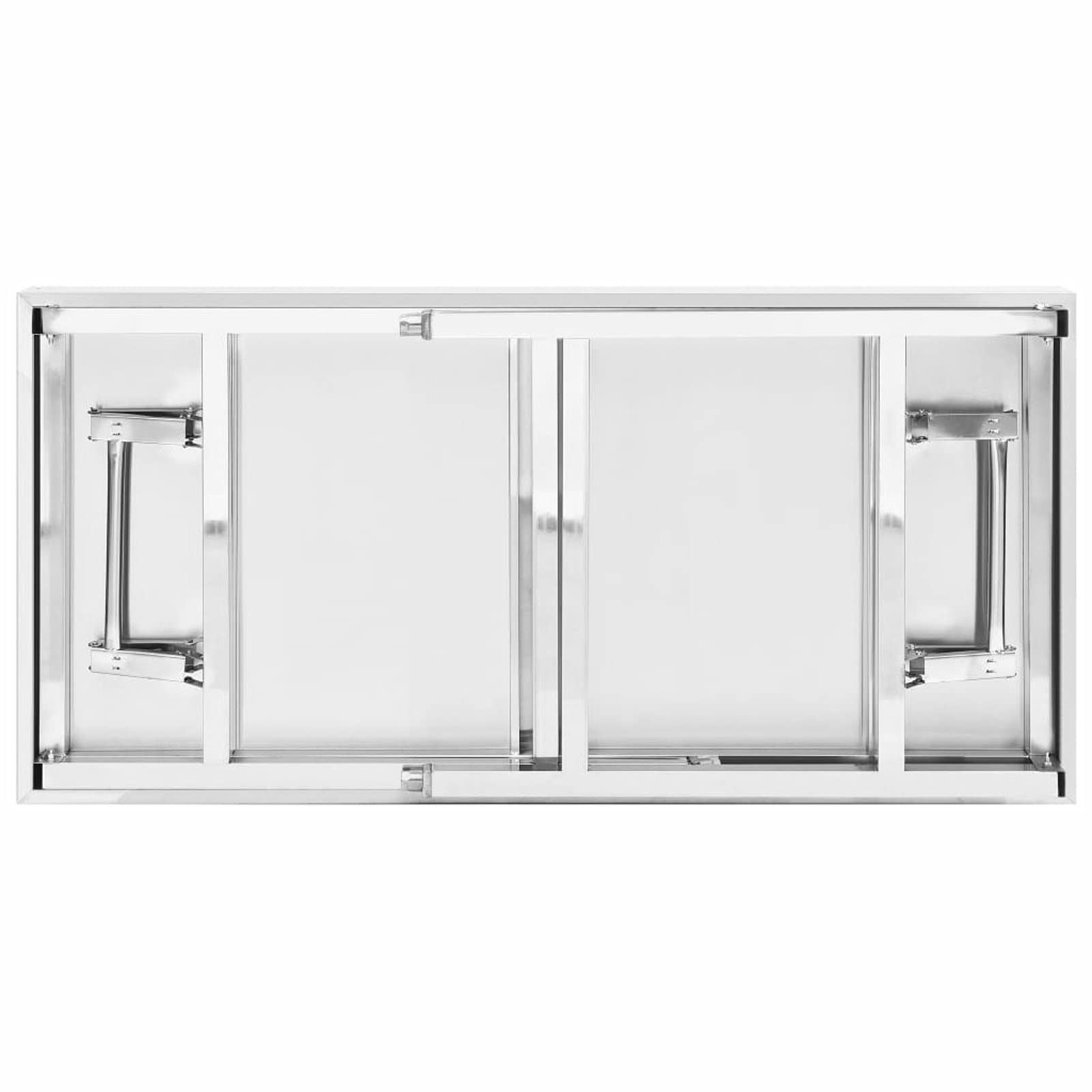 Tavolo da lavoro pieghevole, per preparazione cibo, 120x60x80 cm, acciaio inossidabile, tavolo cucina professionale for ristoranti, scuole, cucine commerciali