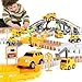𝗫𝗔𝗪𝗔𝗖𝗔𝗛 Toy Construction Race Track Set for 3 4 5 Year Old Boys, 191 PCS Construction Car Track Playset for Kids 3-6 Years, Engineering Truck Toys DIY Track for 3 Years Old Boys Girls Gifts