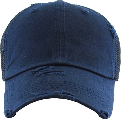 Image of Classic Plain Ponytail Messy High Bun Headwear Adjustable Cotton Trucker Mesh Glitter Hat Baseball Cap