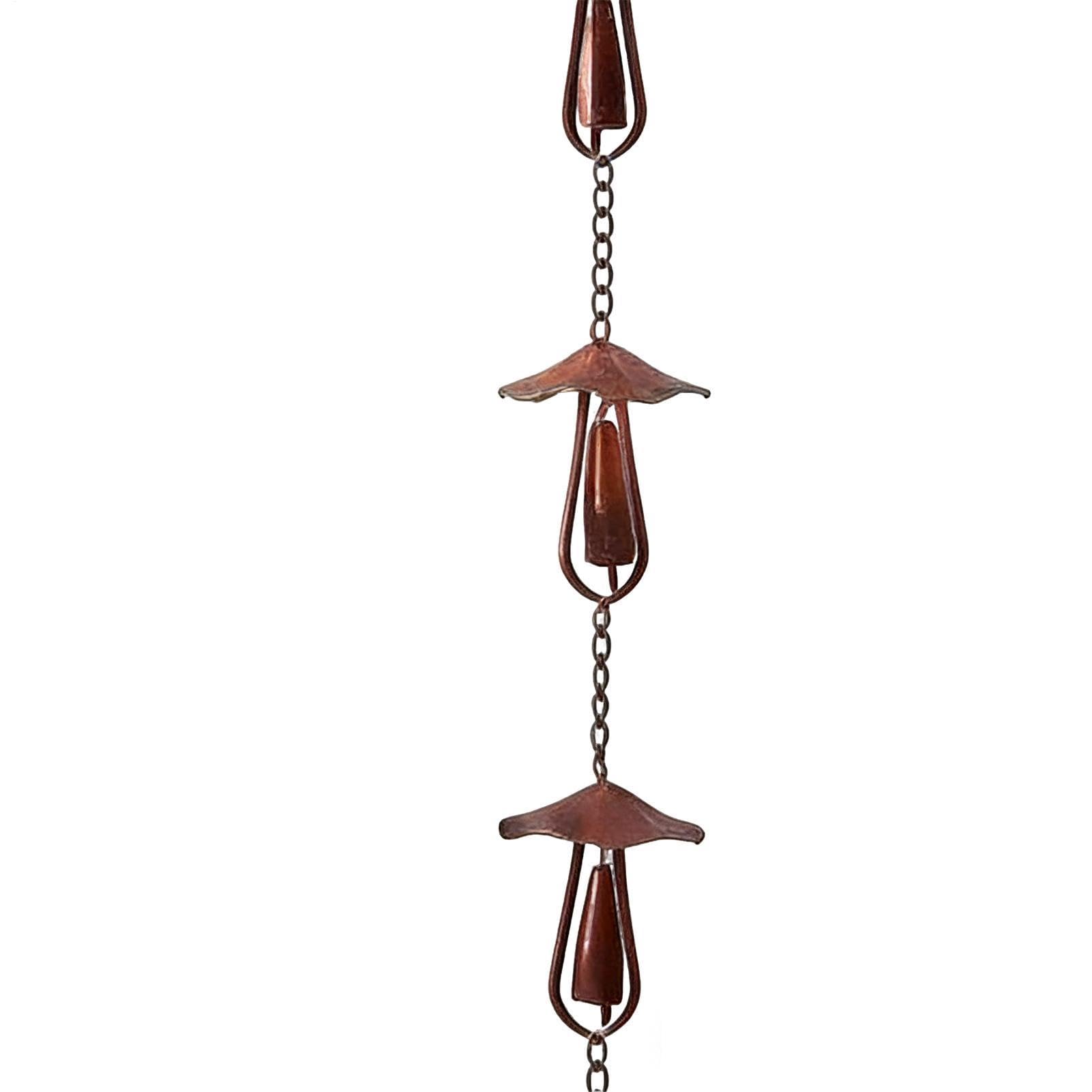 Générique Catena antipioggia a fungo per grondaie | Alternativa decorativa per acqua piovana | Catena per grondaie per esterni, decorazione giardino terrazza patio casa