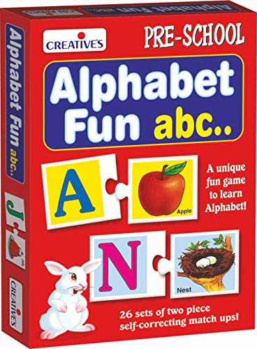 Image of Creative Educational Aids P. Ltd. - CRE0995 Let's Find Out What Puzzle (Multi-Color, 54 Pieces)|CRE0634 Alphabet Fun ABC Puzzle (Multi-Color, 52 Pieces)|Number Fun 123 Puzzle