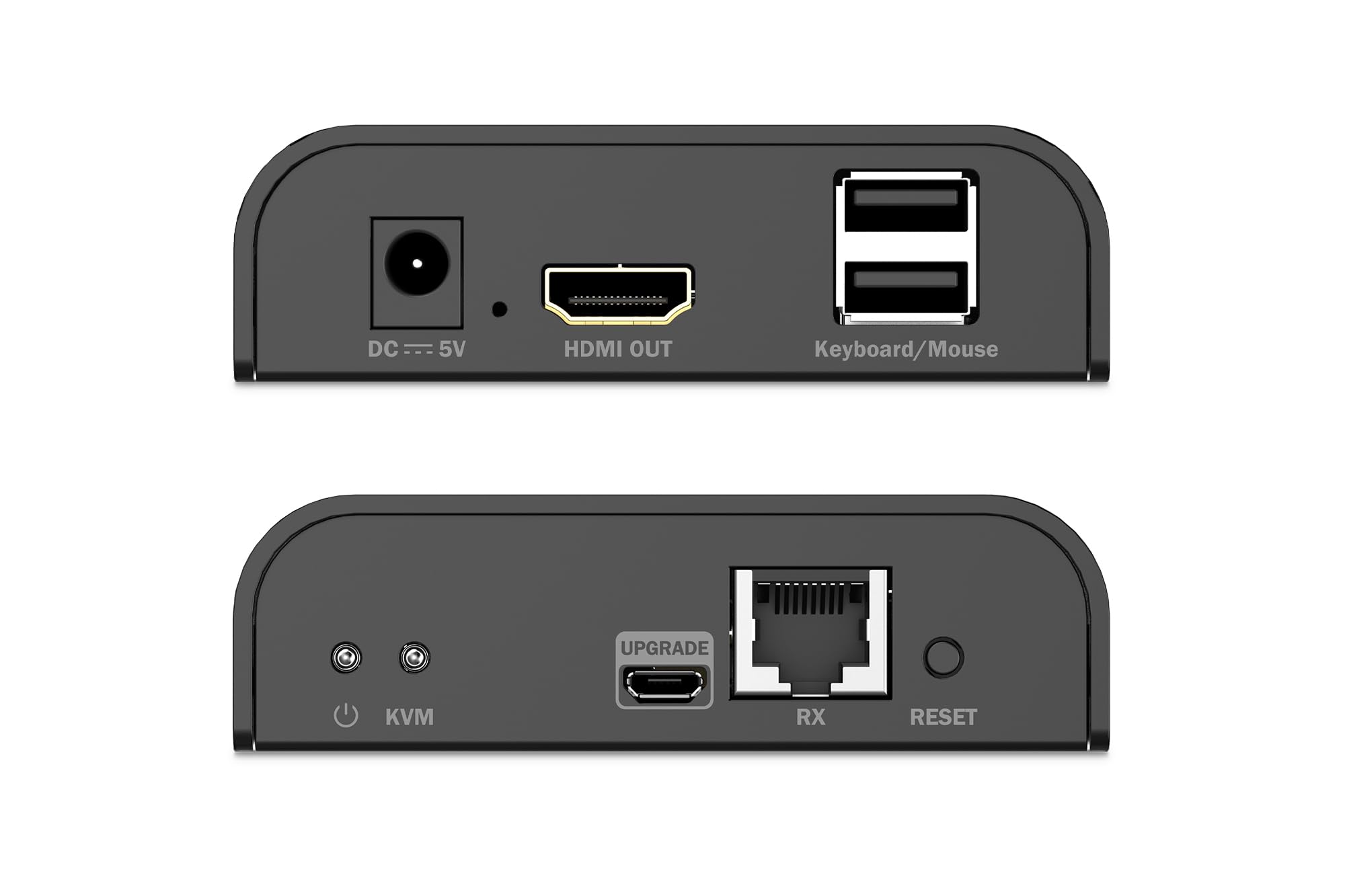 DIGITUS Ricevitore HDMI KVM IP per DS-55355 – UHD 4k 60Hz – HDMI 2.0 – portata fino a 200 m – unità ricevente – punto-multipunto – CAT 6 – nero