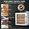 10 Trays Silent Food Dryer, 800W Freeze-Dried Candy Machine, Temperature Adjustable Of 30-90 C, Timer From 0-24 Hours, Large Capacity Food Processor For Vegetables/