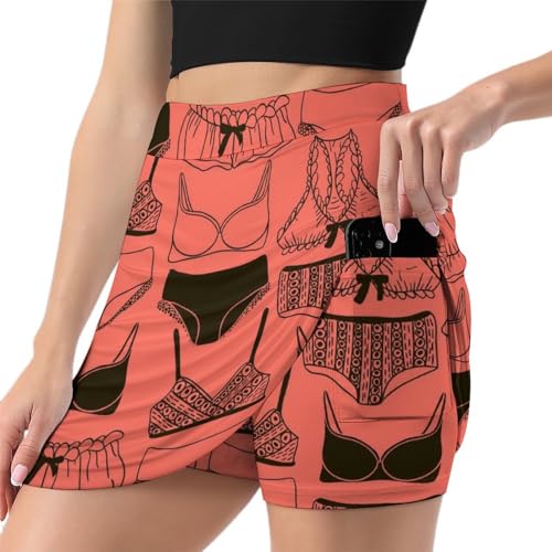 Sous-vêtements femme jupe de tennis anti-transpiration légère