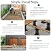 Deck Blocks, 12 PCS Deck Support Pedestal Paver, Adjustable Deck Foundation Base Deck Block Floor Raising 2-3/8