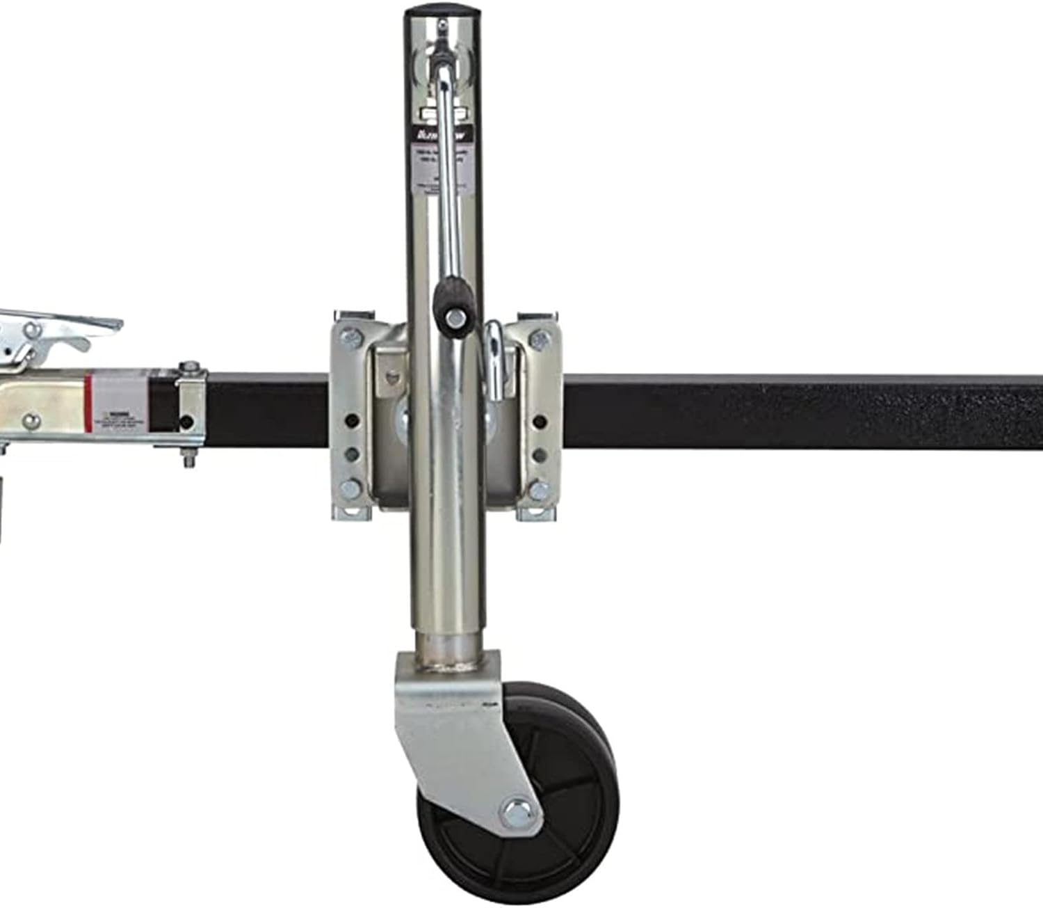 Bolt-On Swivel Tongue Jack - Beach Wheel Trailer Jack, Swivel Trailer Jack, Heavy Duty Boat Trailer Jack, with 6 in Dual Wheels, 10" Lift, 1500 Lbs, for Boat,1000lbs/450kg