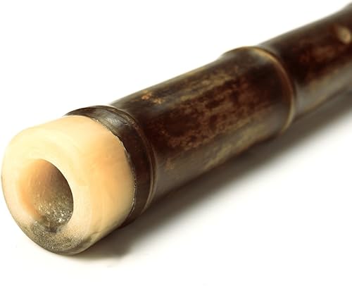 Miniatura 4 de Flauta de bambú vertical marrón original Instrumento musical chino tradicional Xiao