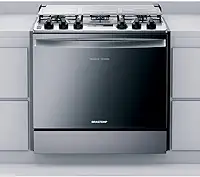 Fogão Brastemp 5 Bocas De Embutir Cor Inox Com Turbo Chama E Touch Timer - BYS5PCR BIVOLT