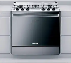 Fogão Brastemp 5 Bocas De Embutir Cor Inox Com Turbo Chama E Touch Timer - BYS5PCR BIVOLT