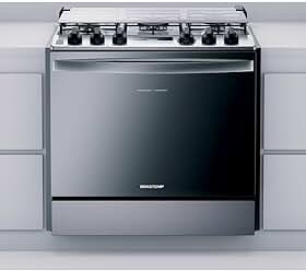 Fogão Brastemp 5 Bocas De Embutir Cor Inox Com Turbo Chama E Touch Timer - BYS5PCR BIVOLT