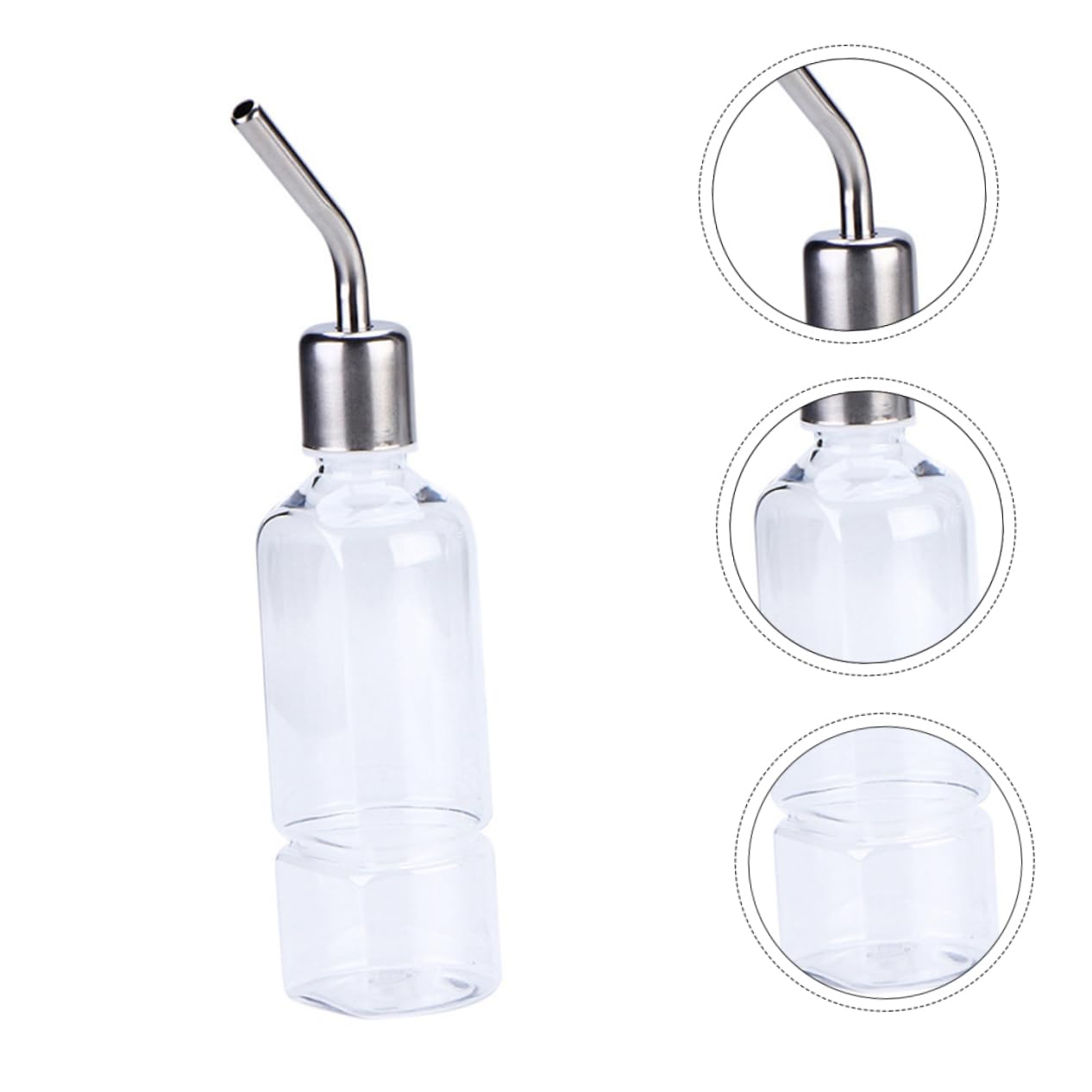 INOOMP 3 Set Di Bevitore Per Porcellini Dindia Bottiglia Dacqua Portatile Per Animali Domestici Beccuccio Per Perdite Acciaio Inossidabile 2 Pezzi * 3