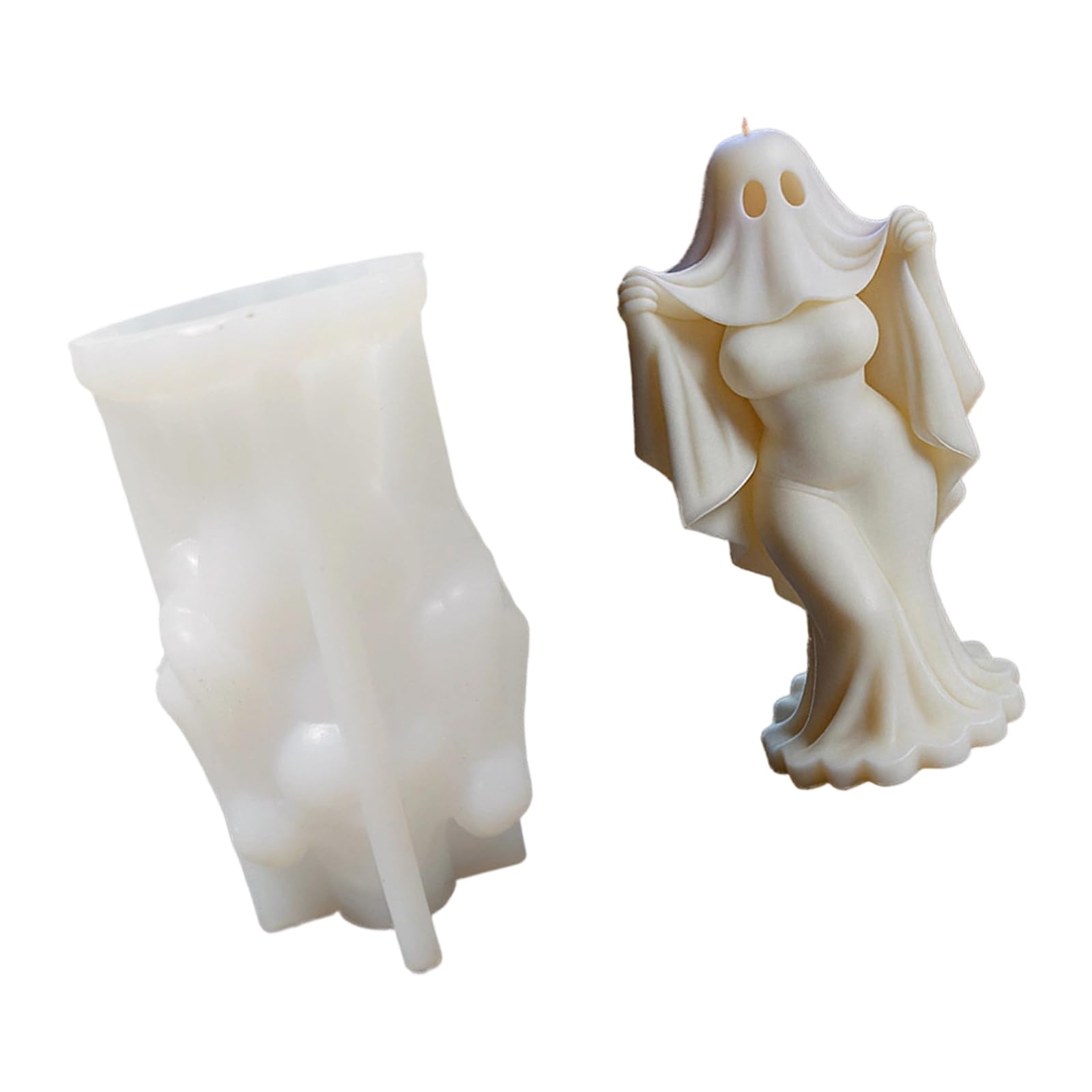 PANGBOER Shade Bride Statue Silicone Molds High Temperature Resistant for Making Soap Chocolate Home Decoration Gypsum Figurine Ornament Manifestation Bride Cast Elastomer