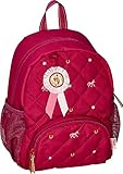 Mit Reißverschluss Die Spiegelburg Kleiner Rucksack Pferdefreunde, berry, 16494