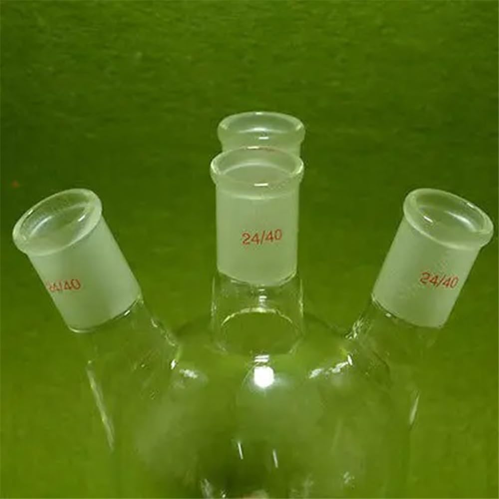 Pallone a fondo tondo da 500 ml, 4 colli, 24/40, pallone laboratorio Attrezzature da laboratorio