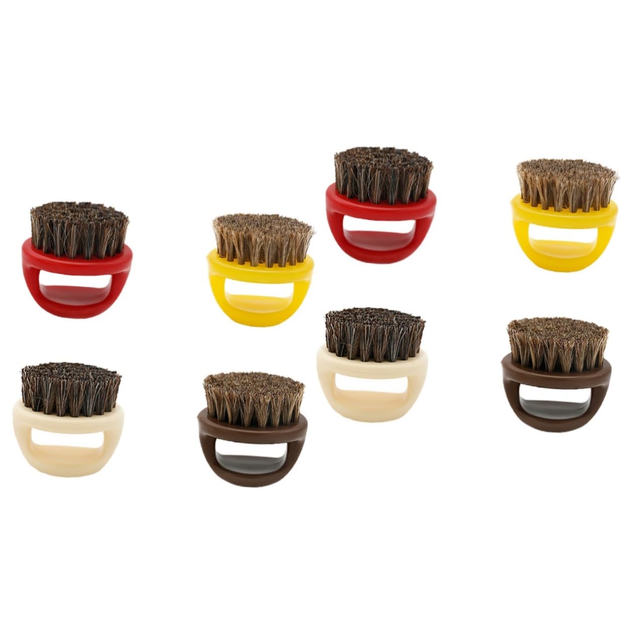 Beavorty 8 Pz Pennello per barba criniera abito portatile spazzola per la pulizia uomo nylon