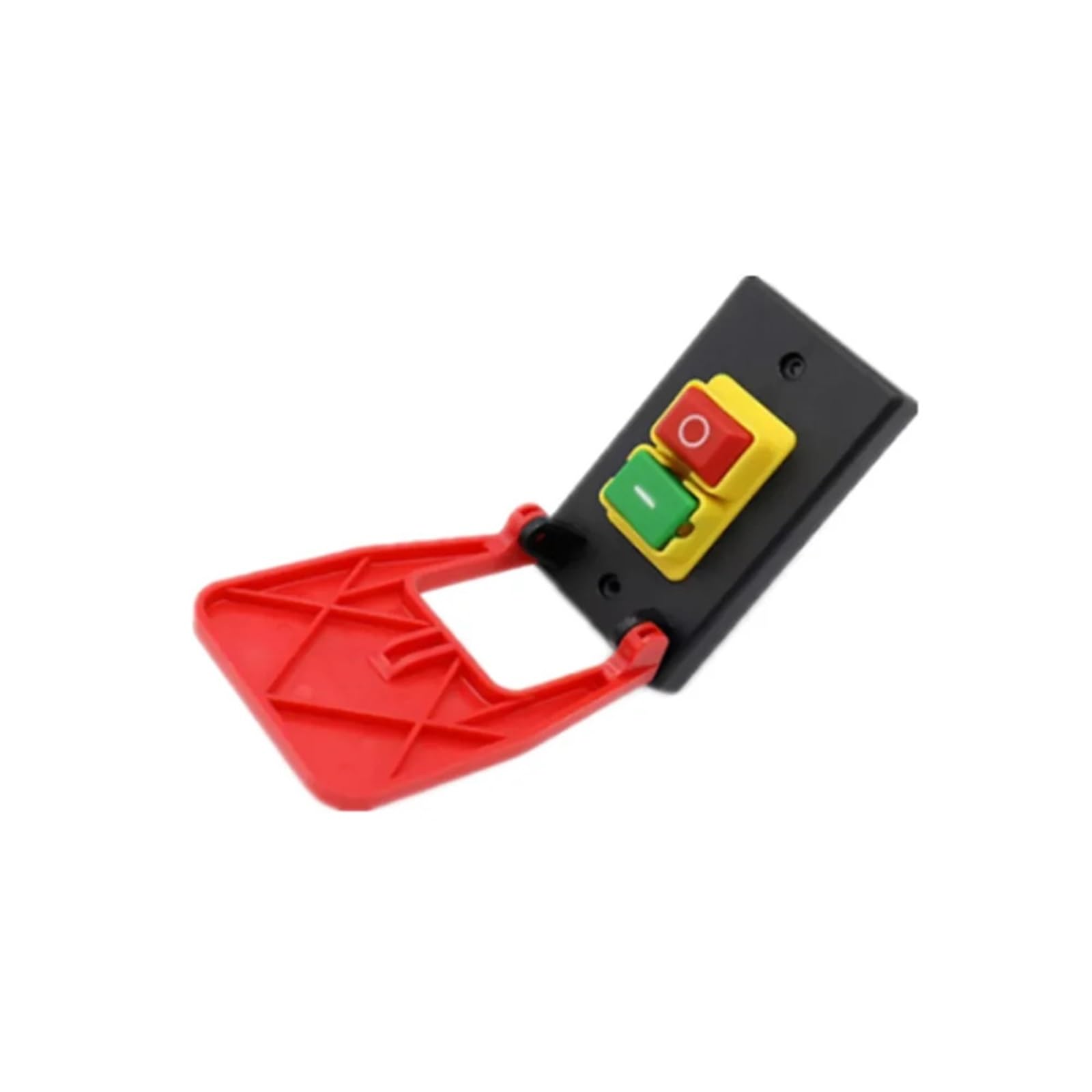 Interruptor pulsador de parada de emergencia con tapa roja de encendido y apagado, 16 A, protección contra apagado/subtensión, interruptor de arranque electromagnético