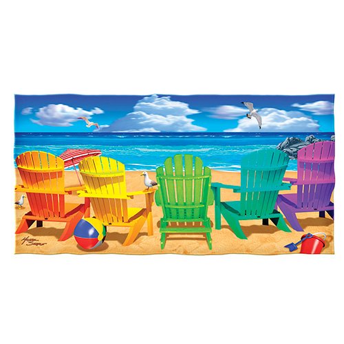 Beach Chairs Super Soft Plush Cotton Beach Bath Pool Towel