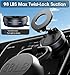 REOKILY 2026 Upgraded Vacuum Magnetic Car Phone Holder 360° Reinforced 96LBS Ultra Suction Cup Phone Mount for MagSafe Cell Phone Holders for Your Car/Gym/Mirror Mount for iPhone & Android