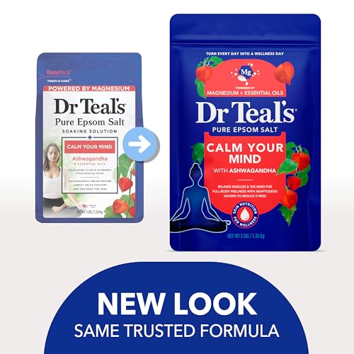 Dr Teal's Epsom Salt Magnesium Soak, Ashwagandha & Essential Oils, 3 lbs - image 3