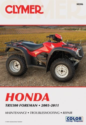 Repara tu Honda TRX500 Foreman con el manual Clymer 2005-2011 de Penton Staff