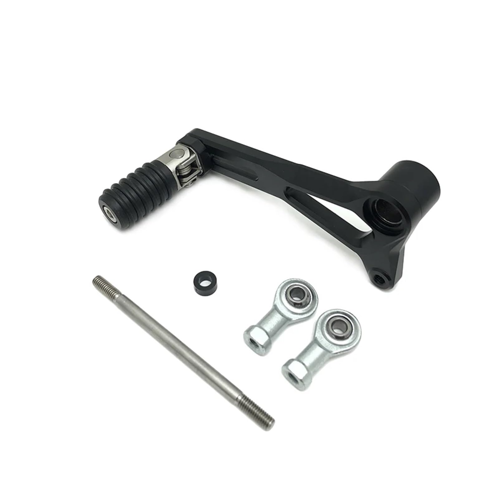 Hewpngs Black For Du&Cati Monster 821 Aluminum Adjustable Folding Gear Shift Lever Shifter Pedal Lever For Supersport 950 /S 1200R/S Motorcycle Shifts Levers