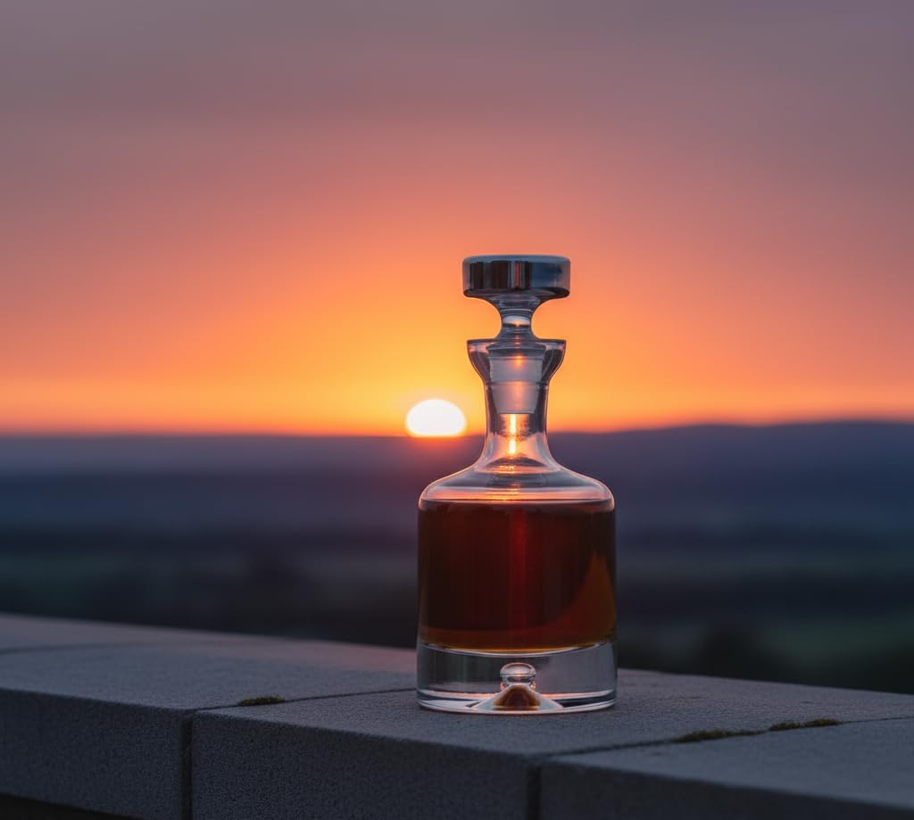Ravenscroft Crystal | Elegant European-Made Hand-Blown Taylor Decanter w/Stopper | 100% Lead-Free Crystalline | 35 FL Oz | Gift-Boxed