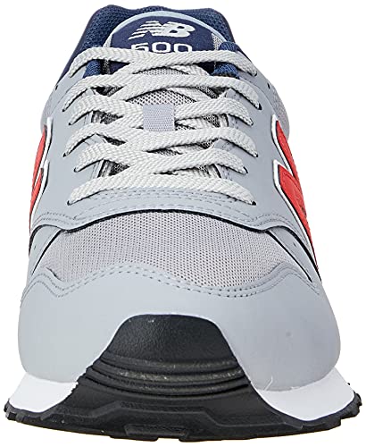 Tênis New Balance 500, Masculino, Cinza/Vermelho, 42