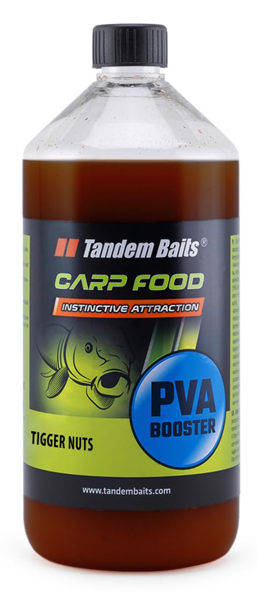 Tandem Baits Carp Food PVA Booster Tiger Nut | Carp Booster Liquid | Carp Fishing Without Effort | Boilies Bait for Big Fish Fishing | Carp Accessories for Professionals & Hobby Anglers 1000ml