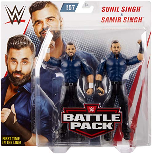 WWE Battle Pack Sunil Singh e Samir Singh, Playset...