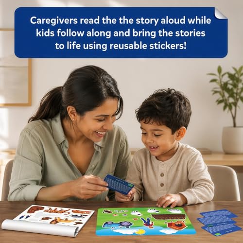 Image of Skillmatics Activity Kit - Creative Storytelling & Skill Building with 150+ Reusable Stickers, Educational, Mess-Free Fun, Preschool & Kindergarten Toy, Gifts for Kids Ages 3, 4, 5, 6, 7