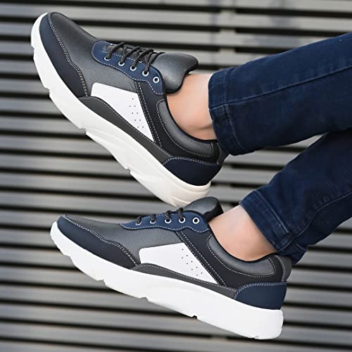Image of Centrino Mens Casual Shoes Fashion Lace Up Non-Slip Flats Trendy Stylish All Day Comfortable Lightweight Sneakers with Extra Comfort on Heel (6029)