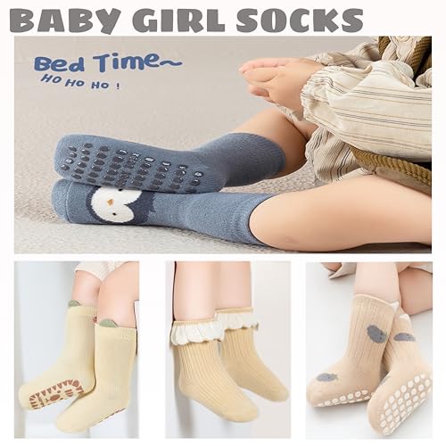 5 Pairs Baby Boys Girls Non-Slip Grip Ankle Socks Infant Baby Girls Boys Anti Skid Sticky Socks2